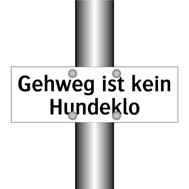 Gehweg ist kein Hundeklo