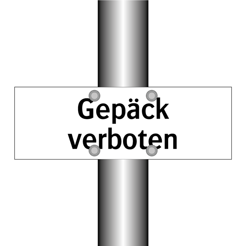 Gepäck verboten