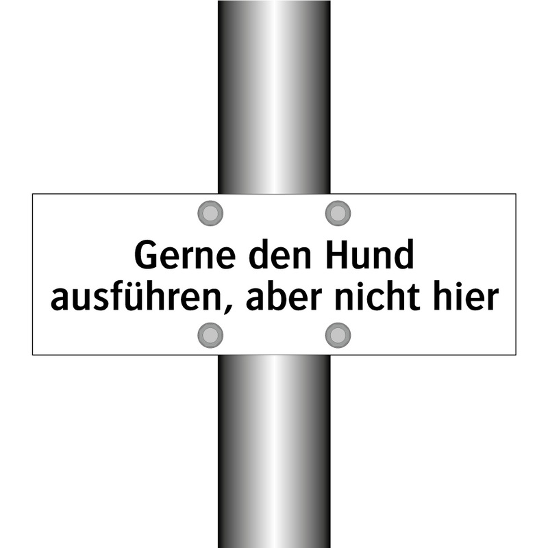 Gerne den Hund ausführen, aber nicht hier