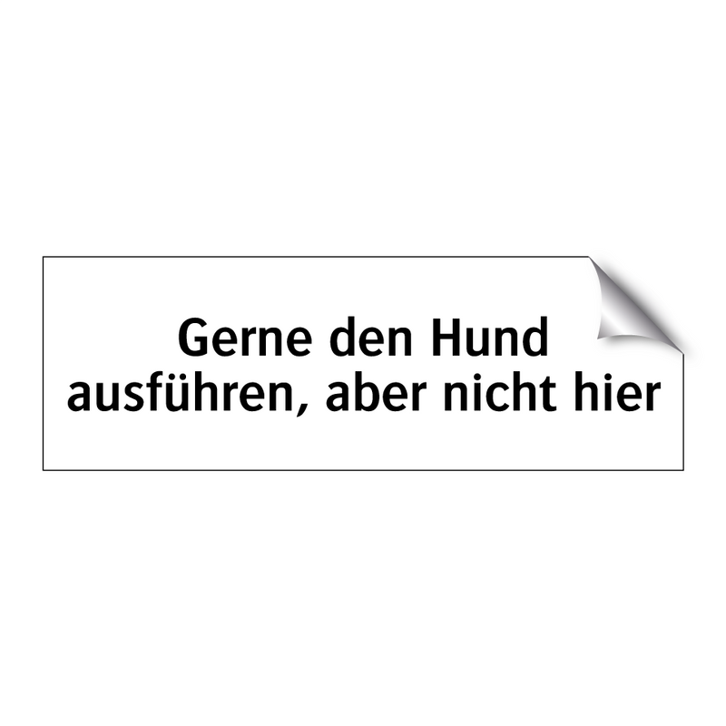 Gerne den Hund ausführen, aber nicht hier
