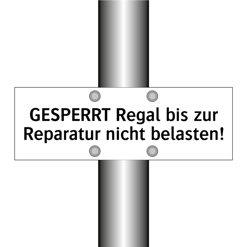 GESPERRT Regal bis zur Reparatur nicht belasten!