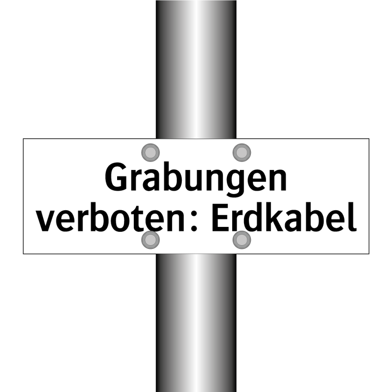 Grabungen verboten: Erdkabel