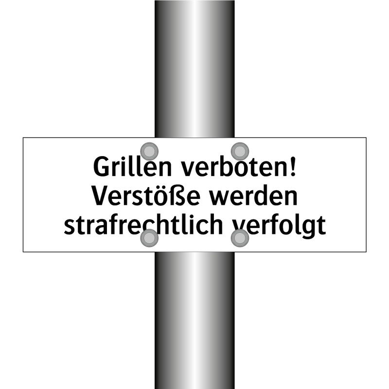 Grillen verboten! Verstöße werden strafrechtlich verfolgt