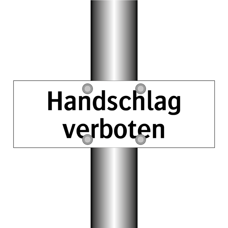 Handschlag verboten