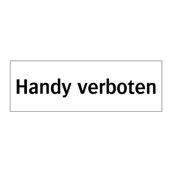 Handy verboten