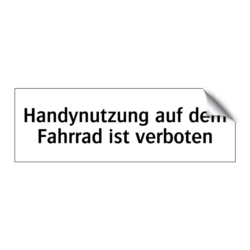 Handynutzung auf dem Fahrrad ist verboten