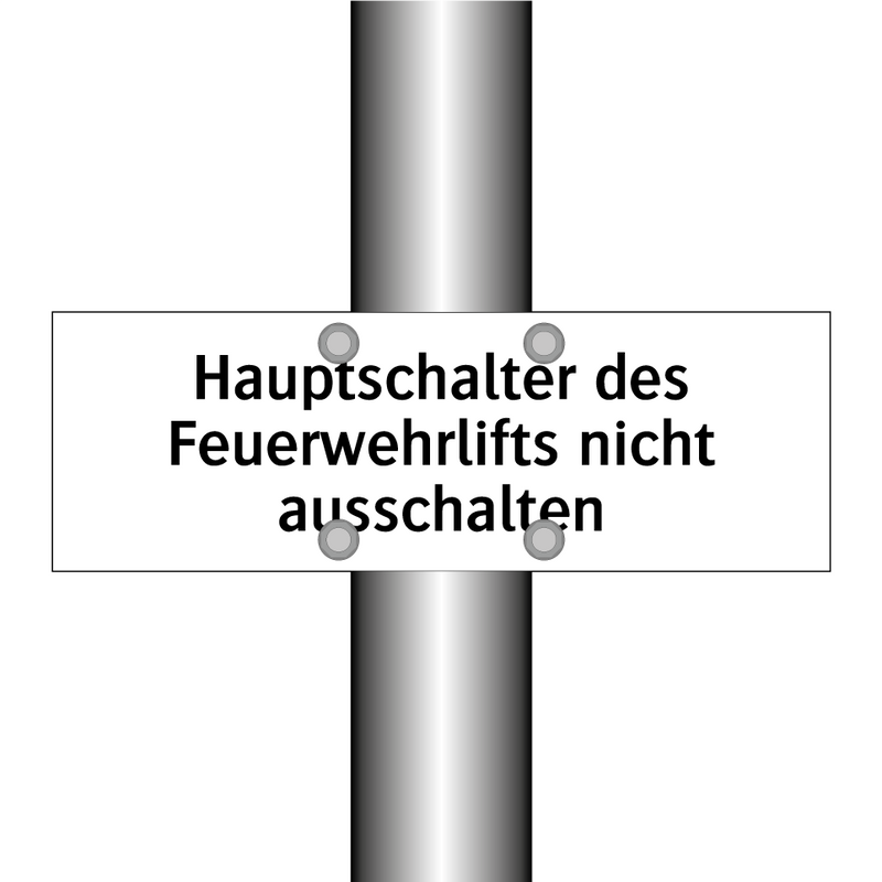 Hauptschalter des Feuerwehrlifts nicht ausschalten