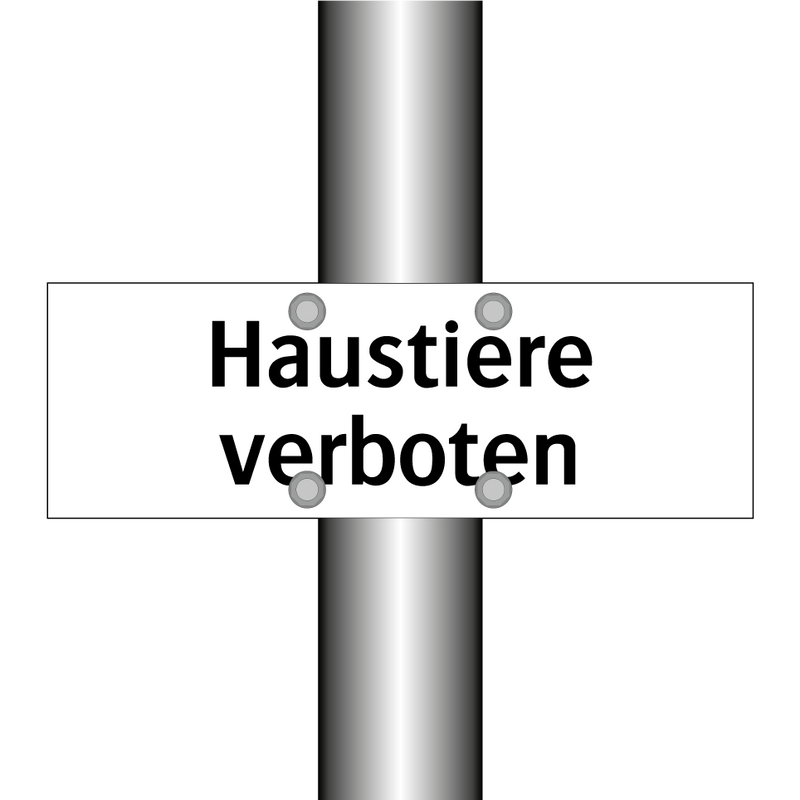 Haustiere verboten