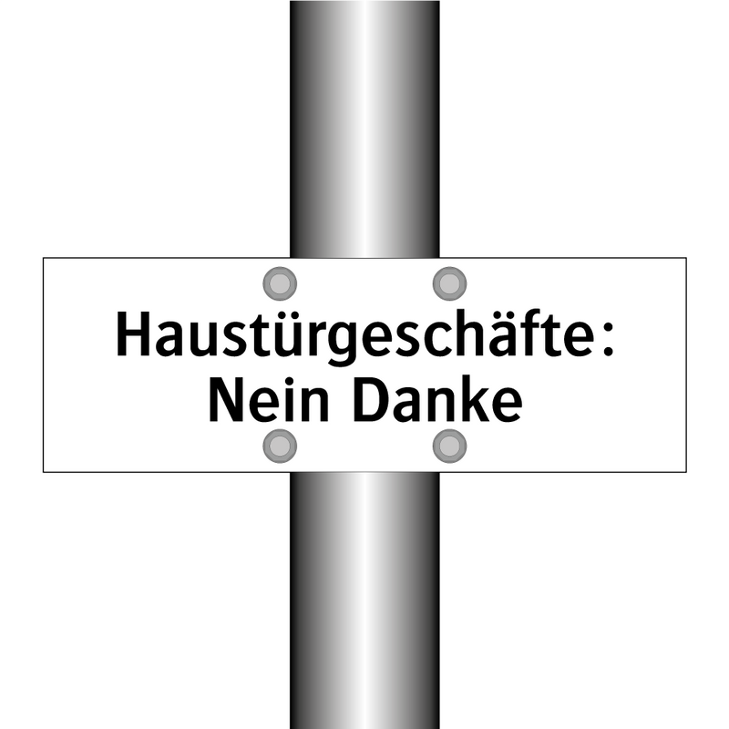 Haustürgeschäfte: Nein Danke