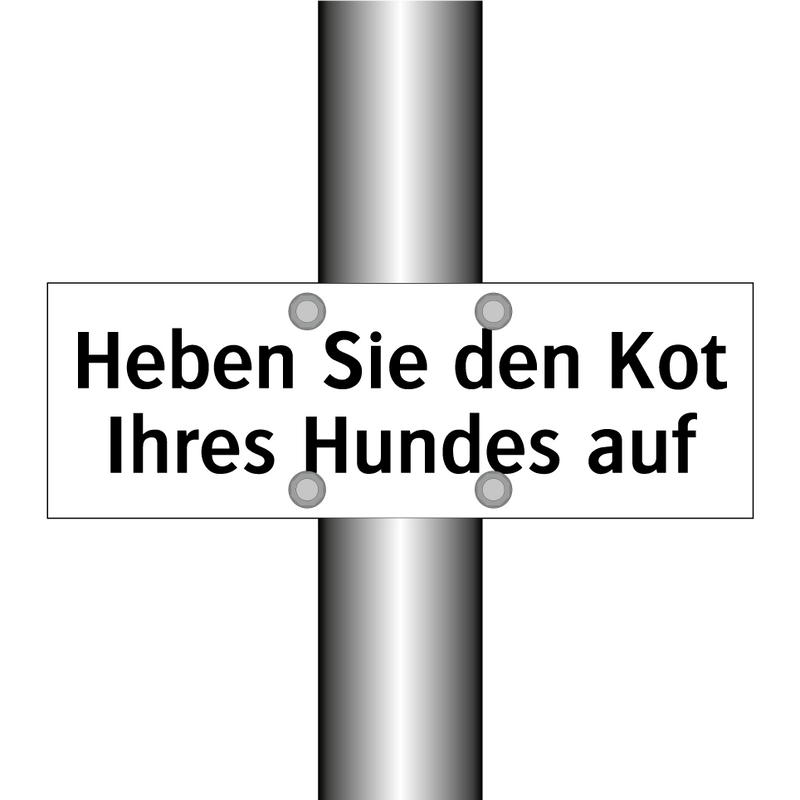 Heben Sie den Kot Ihres Hundes auf