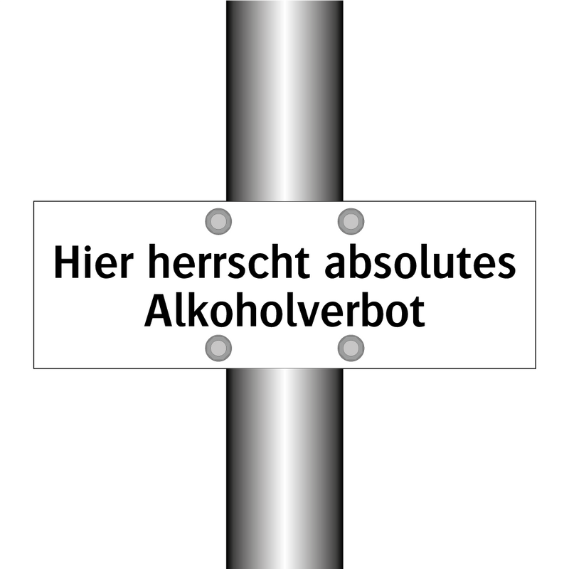 Hier herrscht absolutes Alkoholverbot