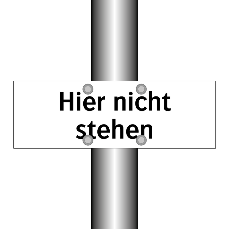Hier nicht stehen