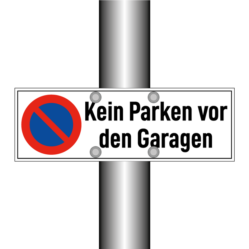 Kein Parken vor den Garagen