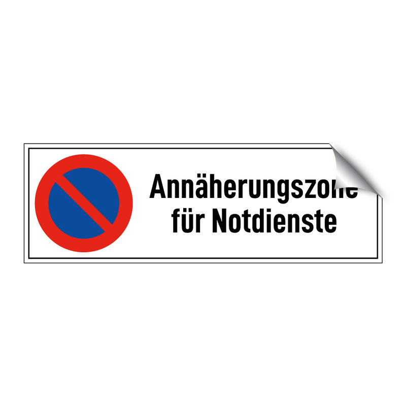 Annäherungszone für Notdienste