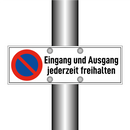 Eingang und Ausgang jederzeit freihalten