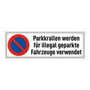 Parkkrallen werden für illegal geparkte Fahrzeuge verwendet