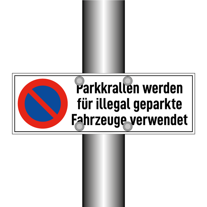 Parkkrallen werden für illegal geparkte Fahrzeuge verwendet