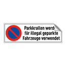 Parkkrallen werden für illegal geparkte Fahrzeuge verwendet