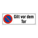 Gilt vor dem Tor