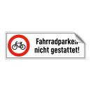 Fahrradparken nicht gestattet!