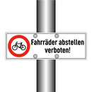 Fahrräder abstellen verboten!