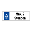 Max. 2 Stunden