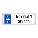 Maximal 1 Stunde