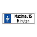 Maximal 15 Minuten