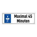 Maximal 45 Minuten