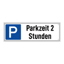 Parkzeit 2 Stunden