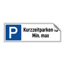 Kurzzeitparken 15 Min. max