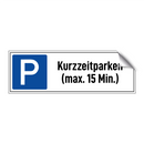 Kurzzeitparken (max. 15 Min.)