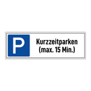 Kurzzeitparken (max. 15 Min.)