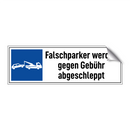 Falschparker werden gegen Gebühr abgeschleppt