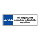 Wer hier parkt, wird gemeldet und kostenpflichtig abgeschleppt