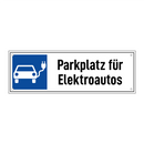 Parkplatz für Elektroautos