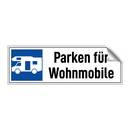Parken für Wohnmobile