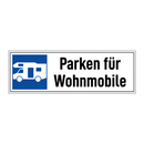Parken für Wohnmobile
