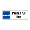Parken für Bus