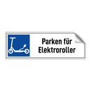 Parken für Elektroroller