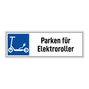 Parken für Elektroroller