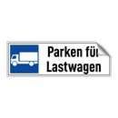 Parken für Lastwagen