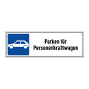 Parken für Personenkraftwagen