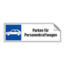 Parken für Personenkraftwagen