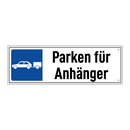 Parken für Anhänger