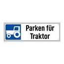 Parken für Traktor