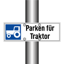 Parken für Traktor