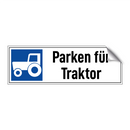 Parken für Traktor