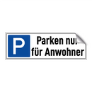 Parken nur für Anwohner