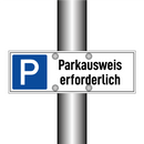 Parkausweis erforderlich